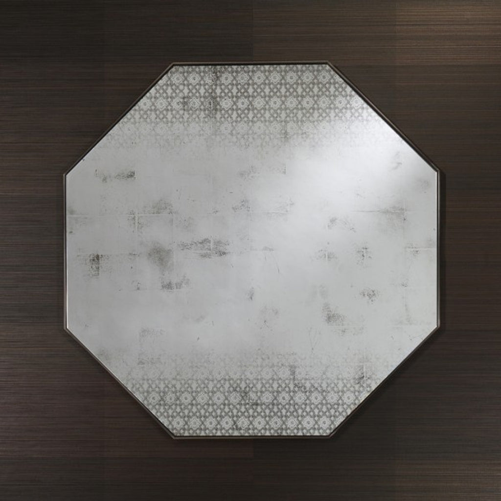 Art Deco Vintage Wandspiegel Antik Stil Silber