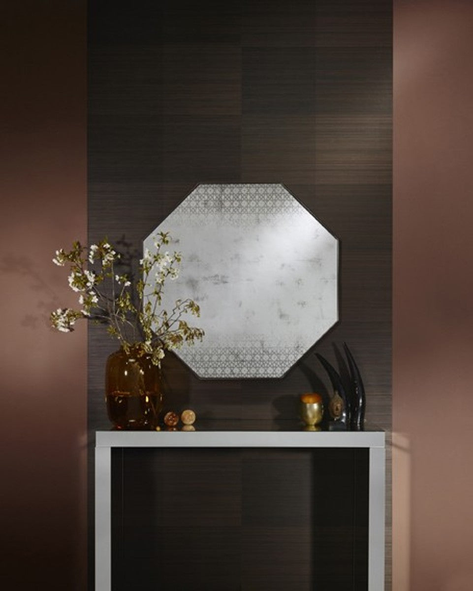 Art Deco Vintage Wandspiegel Antik Stil Silber