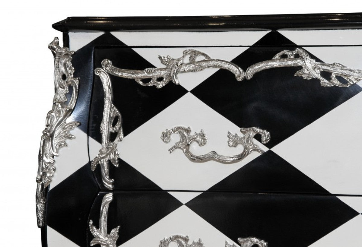 Barock Kommode Karo Design 130cm Antik Look