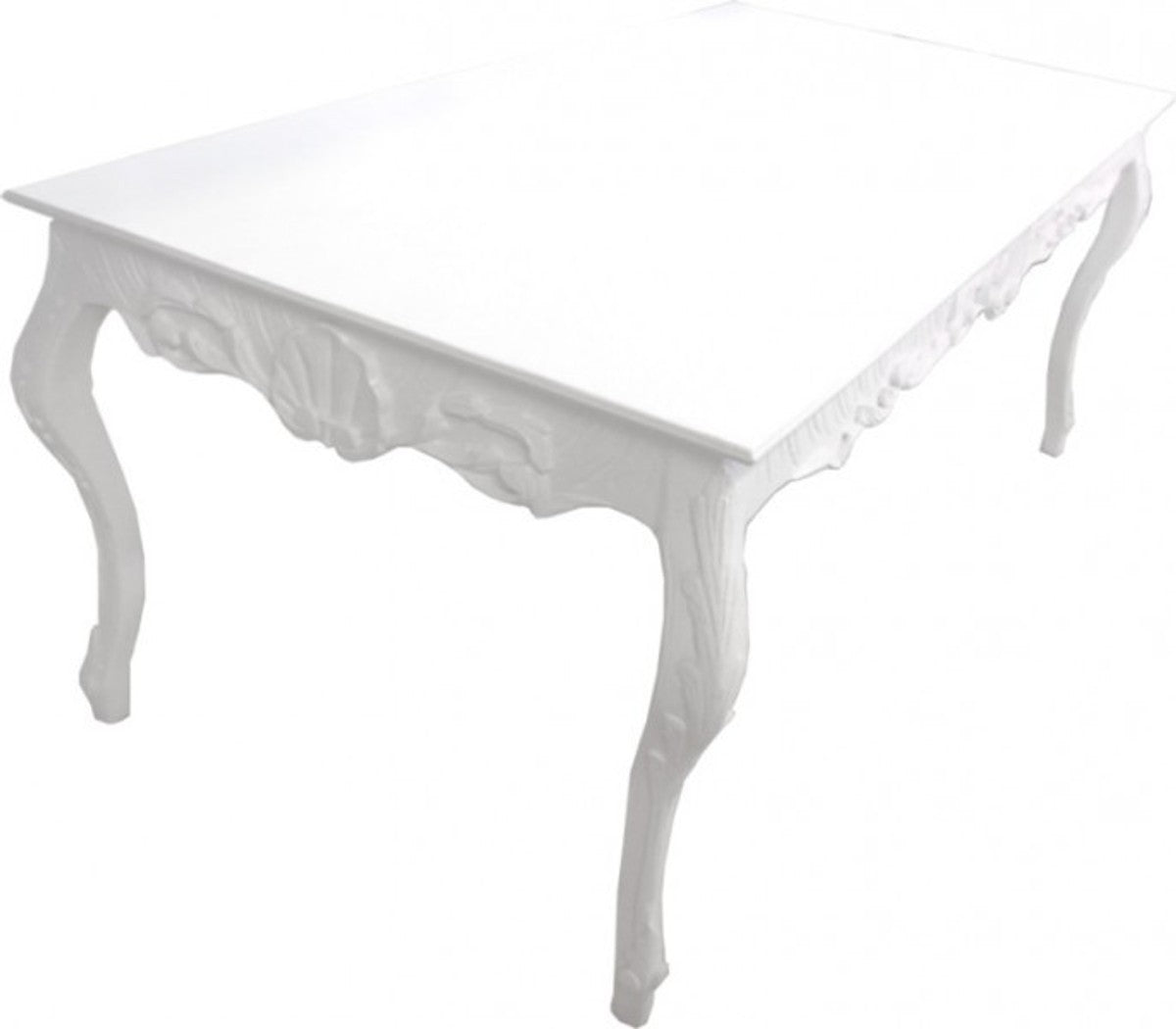 Barock Esstisch Weiss Shabby Chic Style L205 x B104 x H82 cm