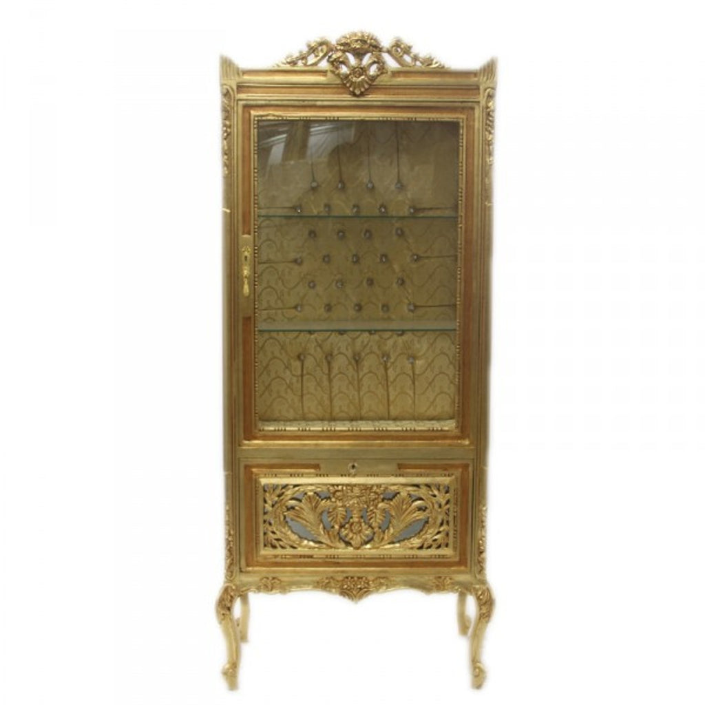 Barock Vitrine Gold ModF1 - Vitrinenschrank