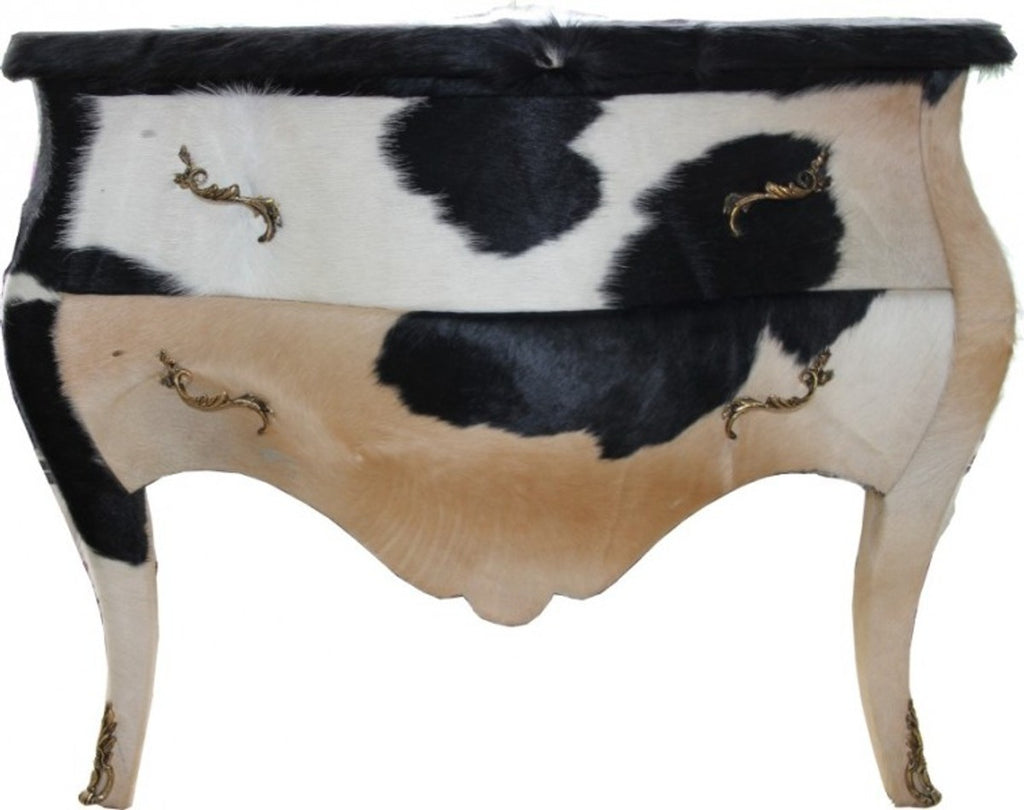 Barock Kommode Kuhfell - Unikat