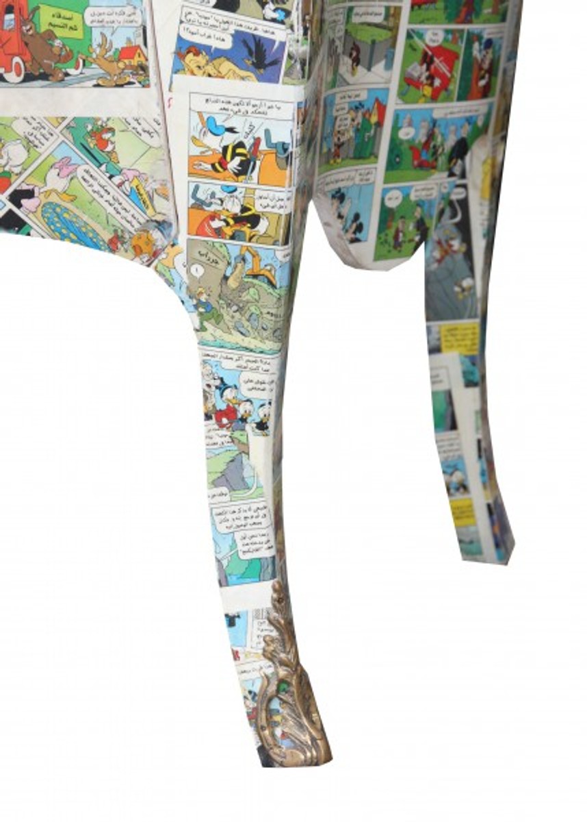 Barock Kommode Comic Design - Handgefertigt aus Massivholz- Limited Edition