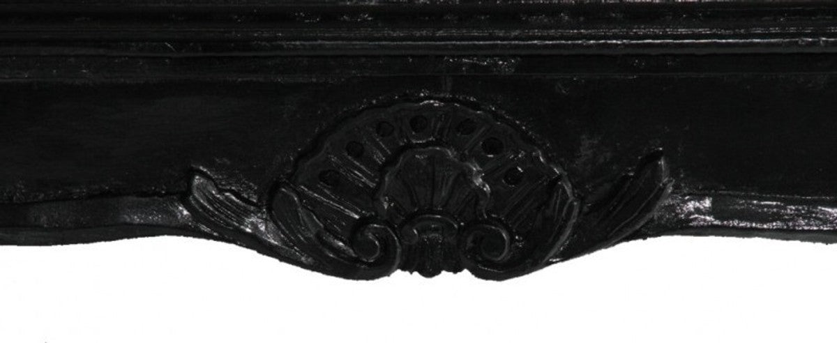 Barock Couchtisch Schwarz 119 x 119 cm- Antik Möbel