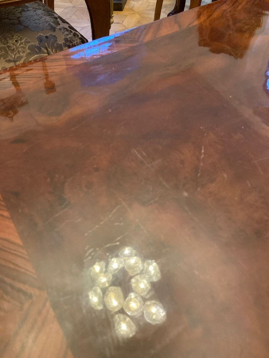 Barock Beistelltisch mit Schach & Backgammon Spielfläche Dunkelbraun / Braun / Messing 60 x 60 x H. 71 cm - Antik Stil Möbel - Barock Möbel - Edel & Prunkvoll