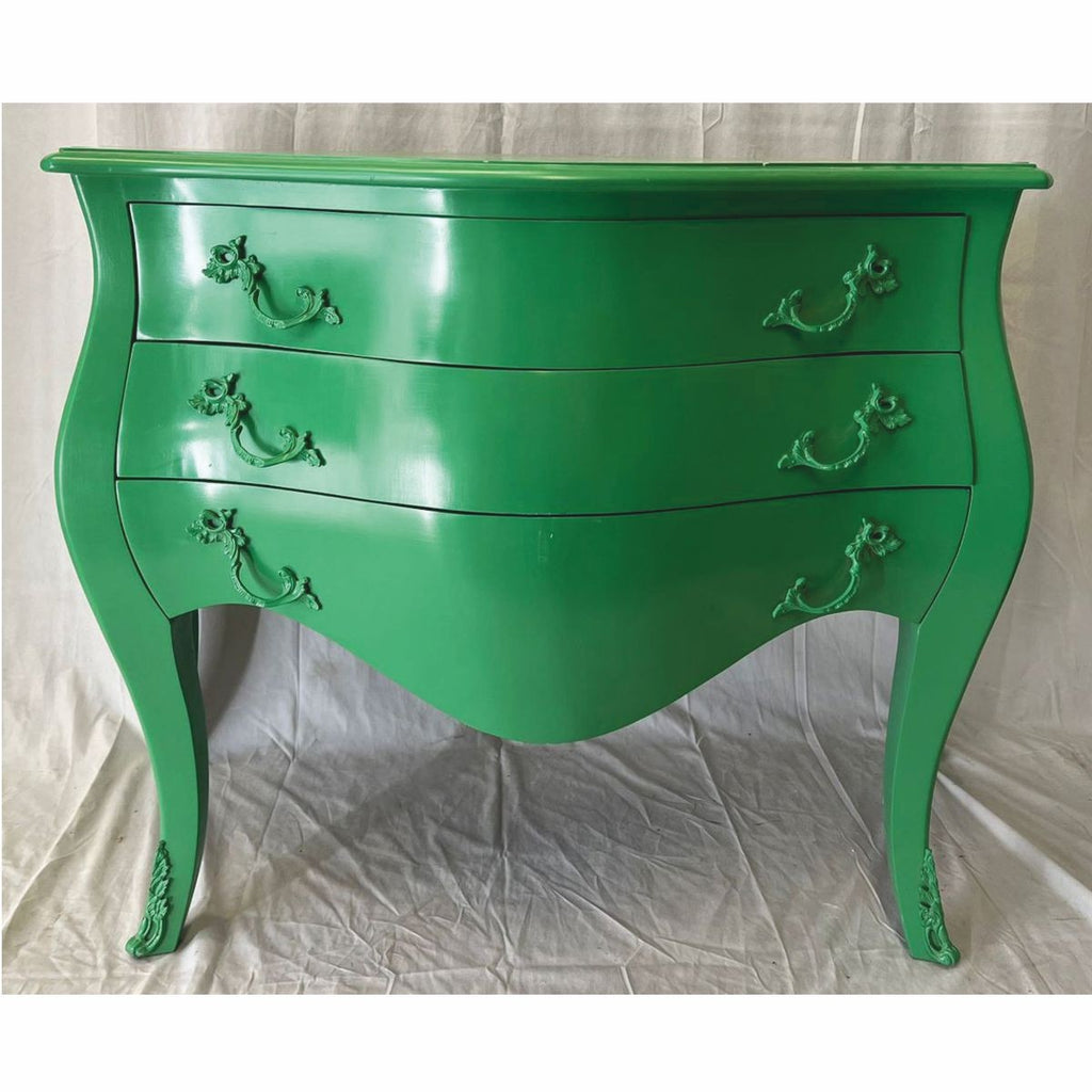 Barock Kommode mit 3 Schubladen Grün 120 cm - 1B Ware