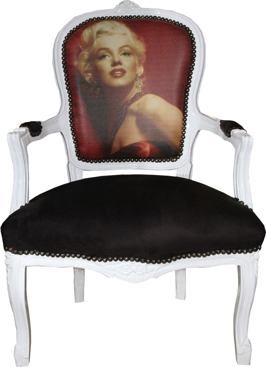Barock Salon Stuhl Marilyn Monroe - Barock Antik Stil Möbel - Mod3 - Limited Edition