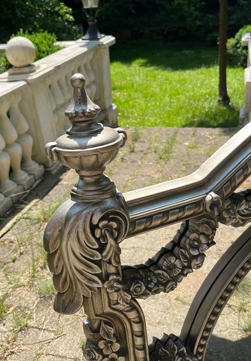 Barock Spiegel Silber 131 cm - Prunkvolle Barockstil Möbel
