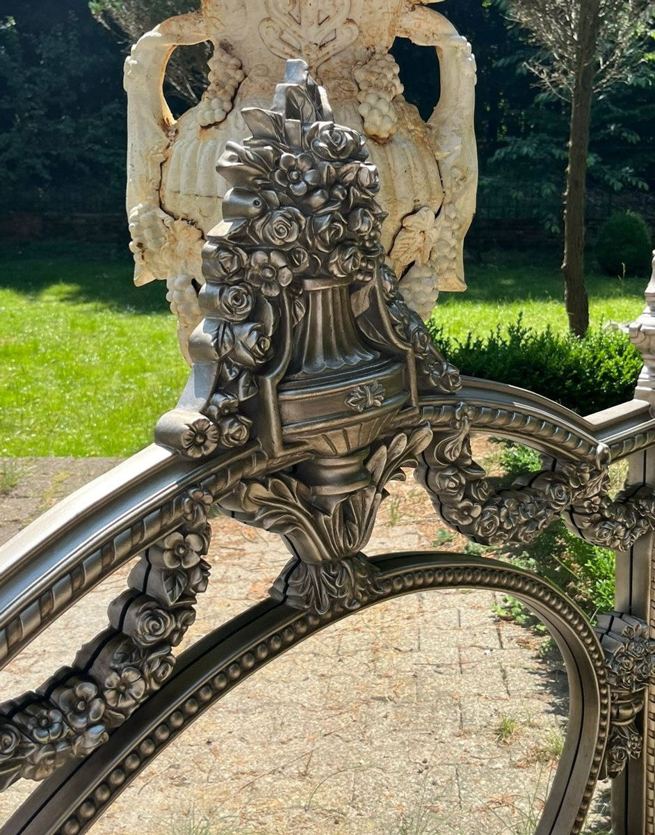 Barock Spiegel Silber 131 cm - Prunkvolle Barockstil Möbel