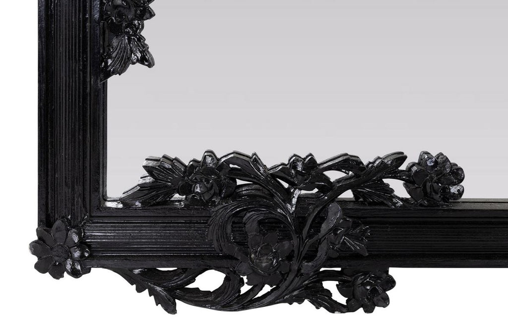 Barock Spiegel / Wandspiegel Schwarz 122 x H. 224 cm - Barockstil Möbel