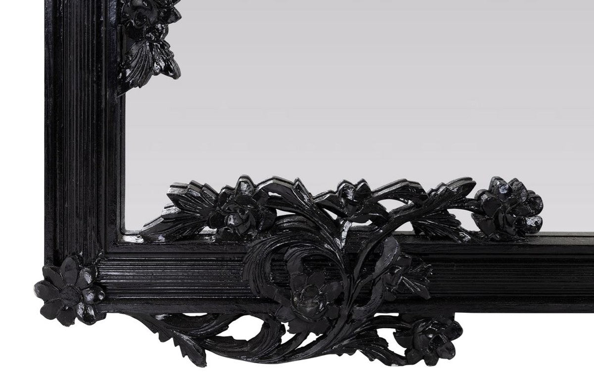 Barock Spiegel / Wandspiegel Schwarz 122 x H. 224 cm - Barockstil Möbel