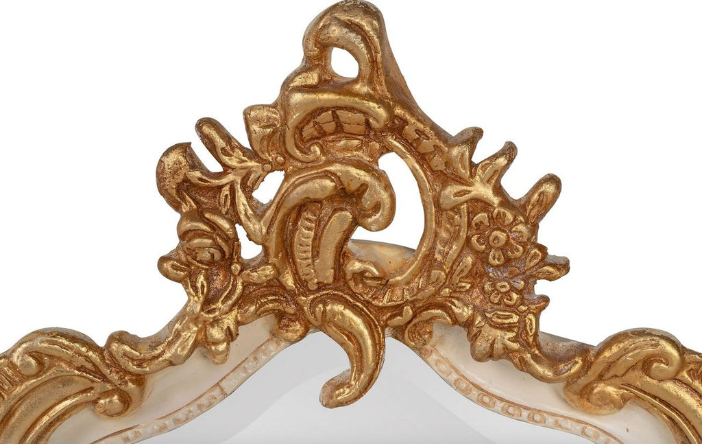 Barock Spiegel Antik Stil Creme / Gold 115 x 48 cm - Möbel Wandspiegel
