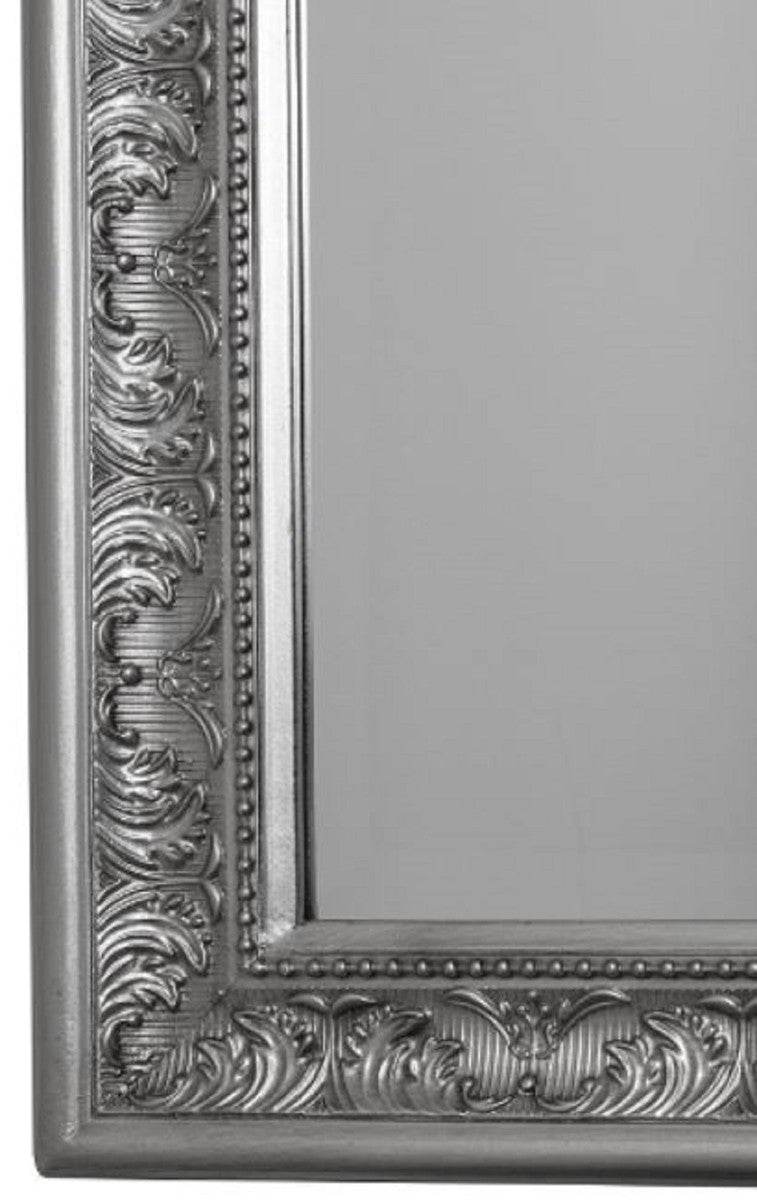 Barock Spiegel Silber 72 x H. 162 cm - Handgefertigter Barock Wandspiegel
