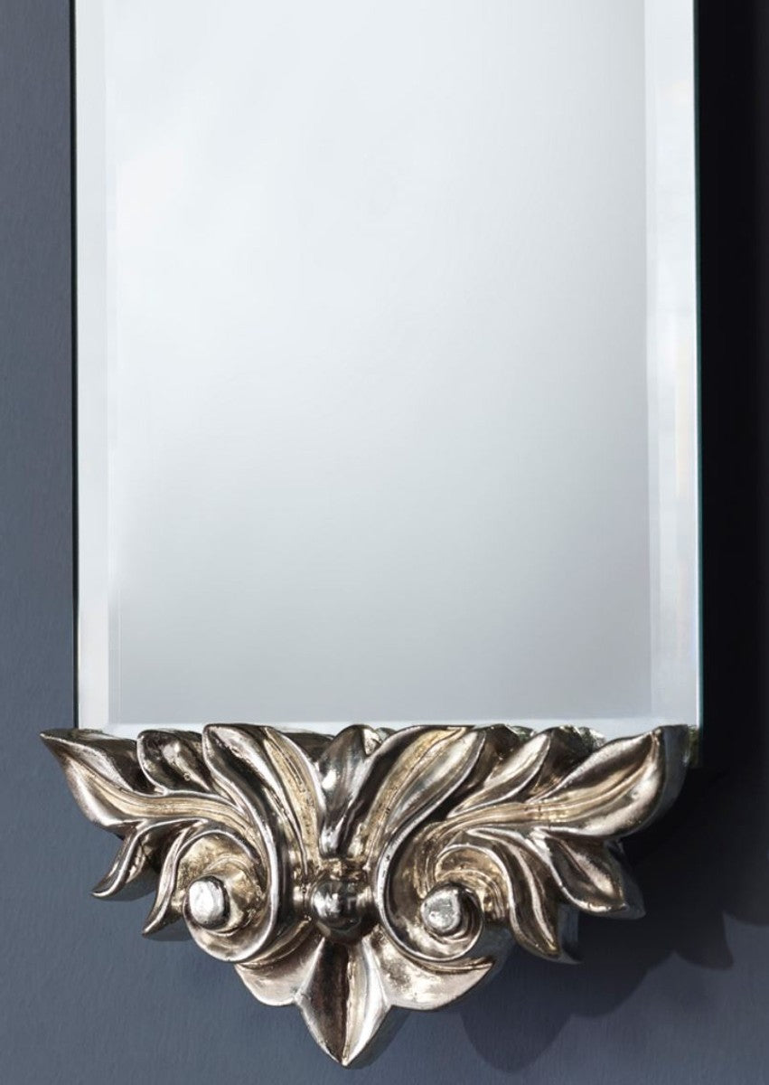 Barock Spiegel Silber 15 x H. 124 cm - Barockstil Möbel & Accessoires