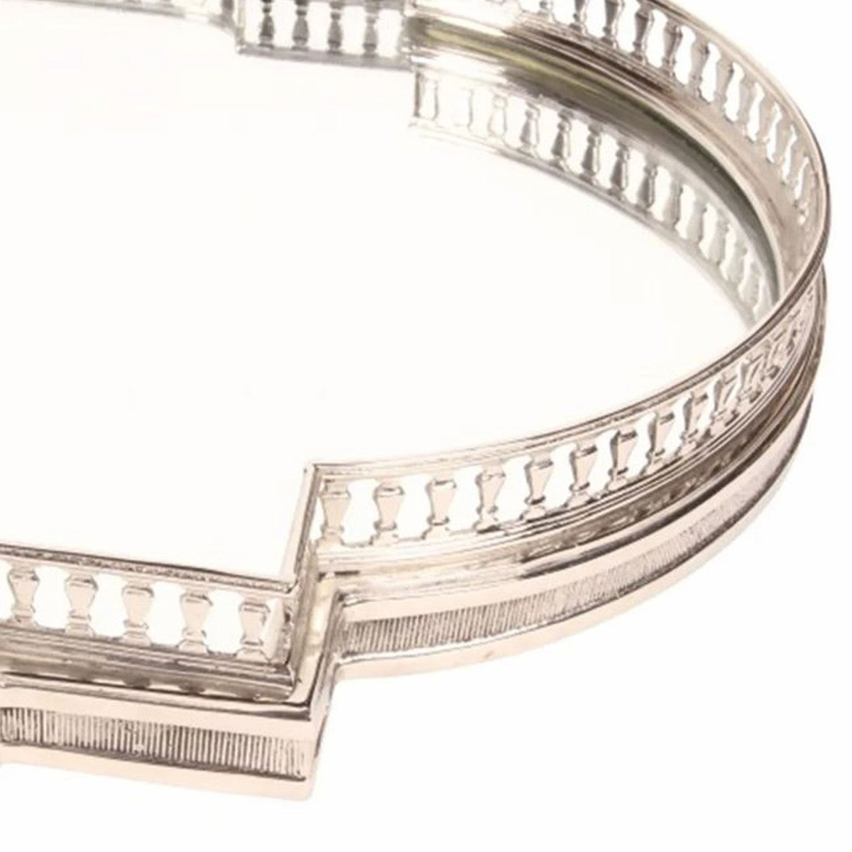 Barock Tablett Silber 85 cm - Barockstil Gastronomie Accessoires