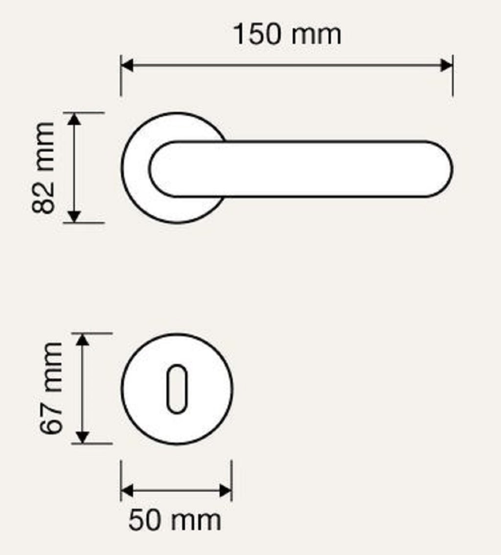 Barock Türgriff Set Französisches Gold 15 x H. 8,2 cm - Türklinken im Barockstil
