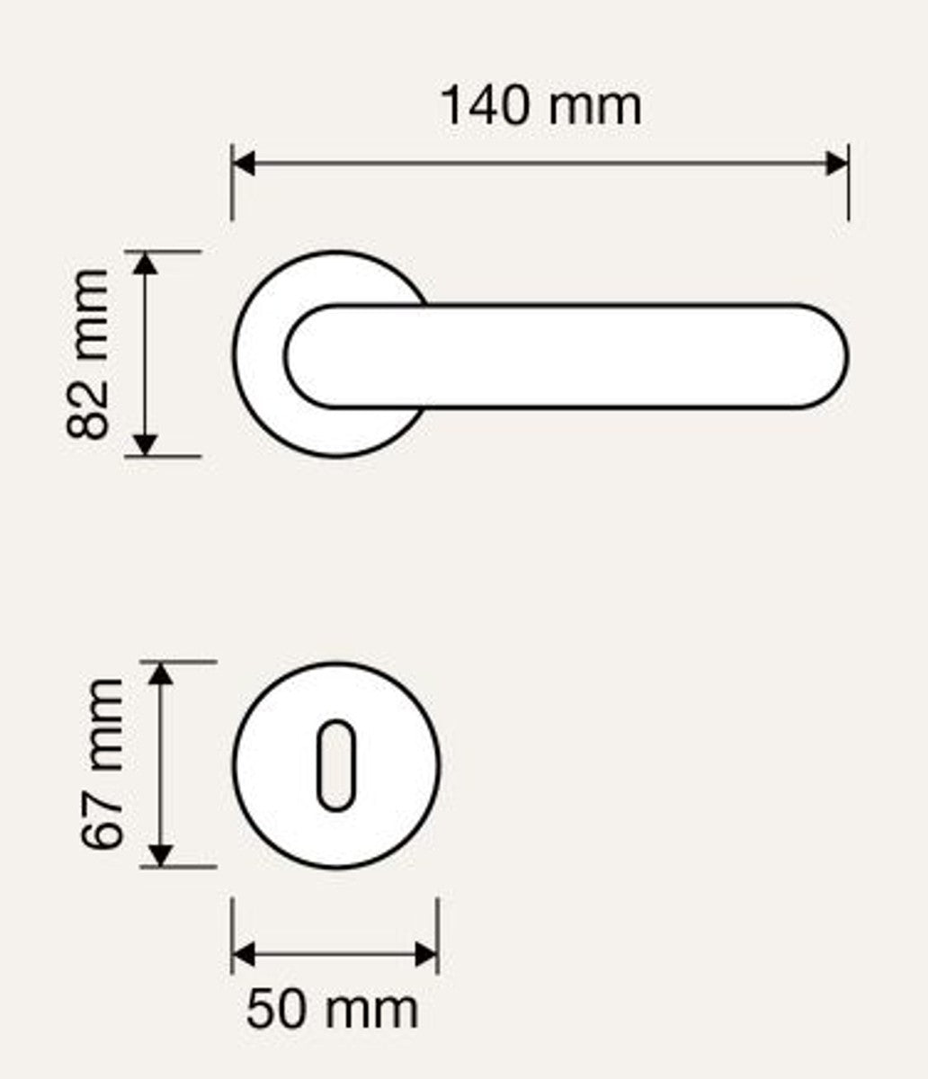 Barock Türklinken Set Französisches Gold 14 x H. 8,2 cm - Deko Accessoires im Barockstil