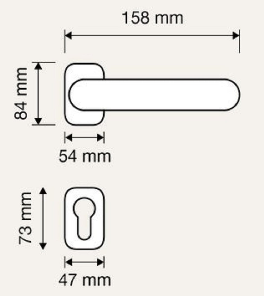 Barock Türklinken Set Messing Patiniert 15,8 x H. 8,4 cm - Prunkvolle Türgriffe im Barockstil
