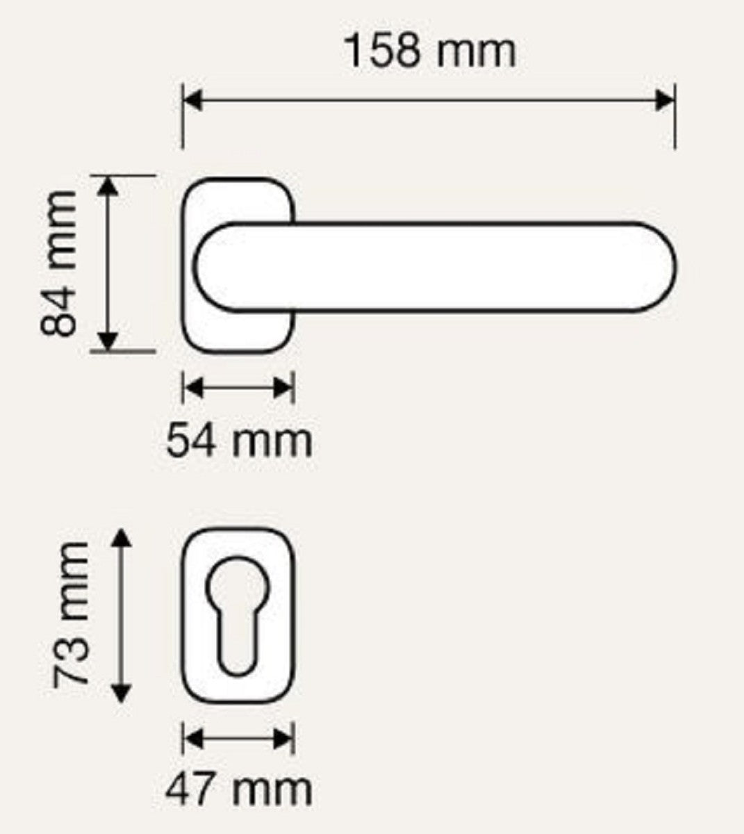 Barock Türklinken Set Messing Patiniert 15,8 x H. 8,4 cm - Prunkvolle Türgriffe im Barockstil