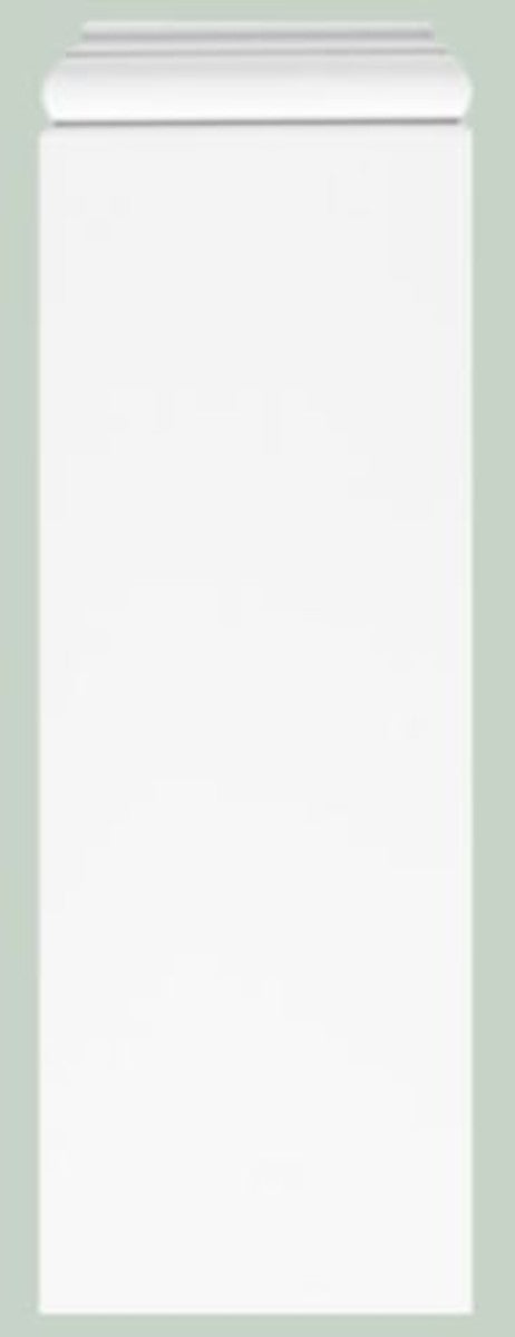 Barock Wanddeko Sockel Weiß 18,5 x 4,1 x H. 54,1 cm - Deko Zierelement Säulenfuß