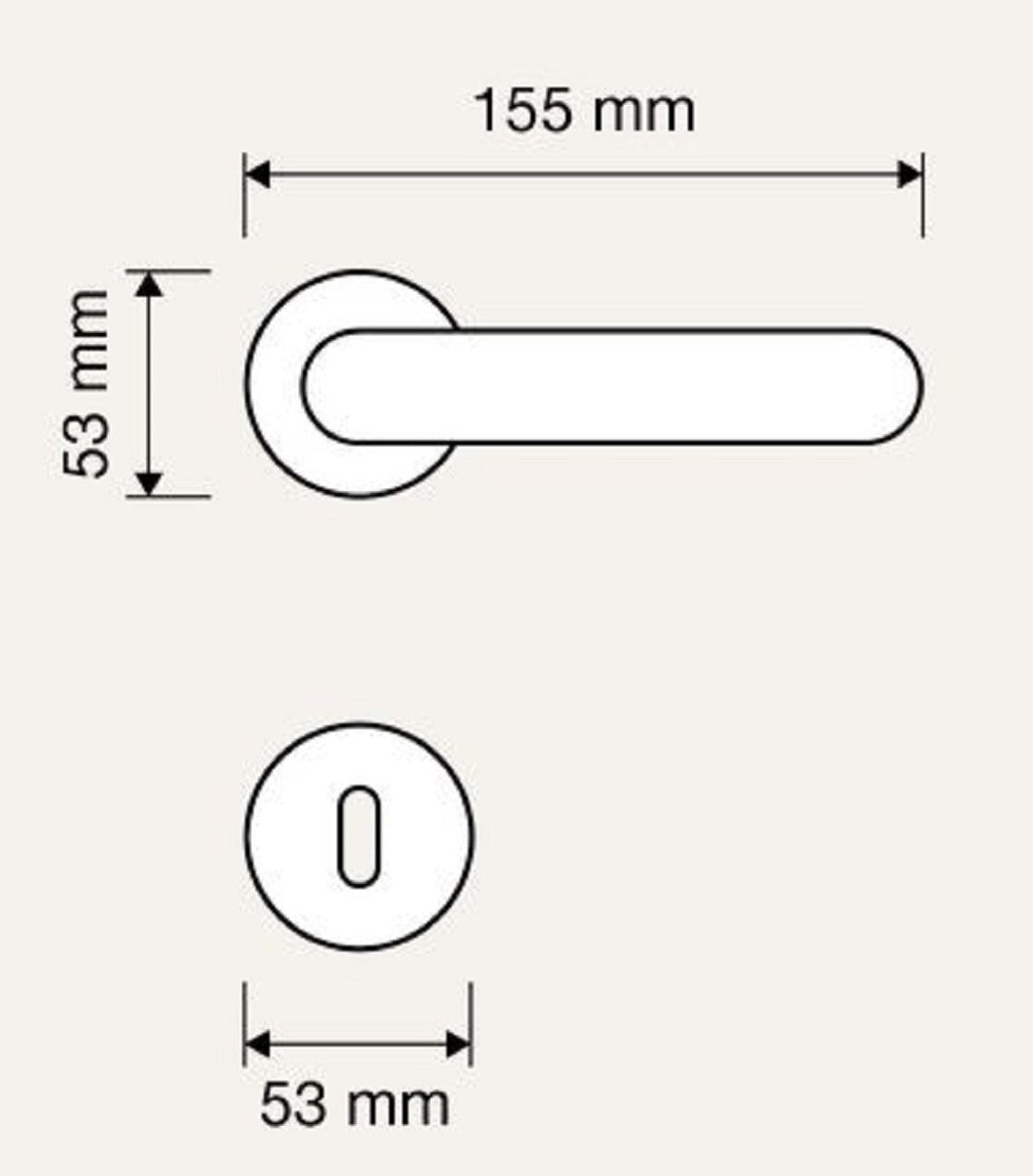 Barock Türgriff Set Französisches Gold 15,5 x H. 5,3 cm - Türklinken im Barockstil