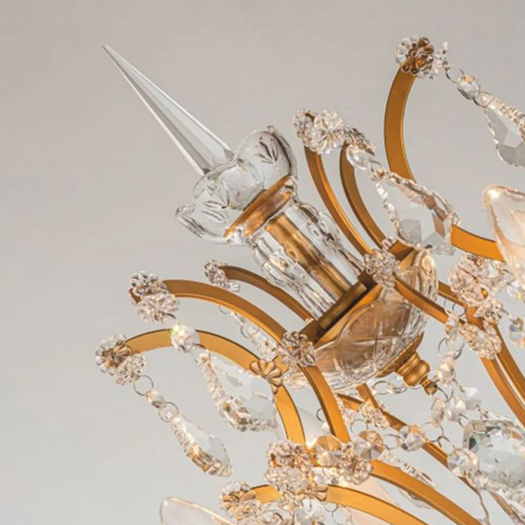 Barock Kristall Stehleuchte Gold H. 175 cm - Barock Kristall Leuchten