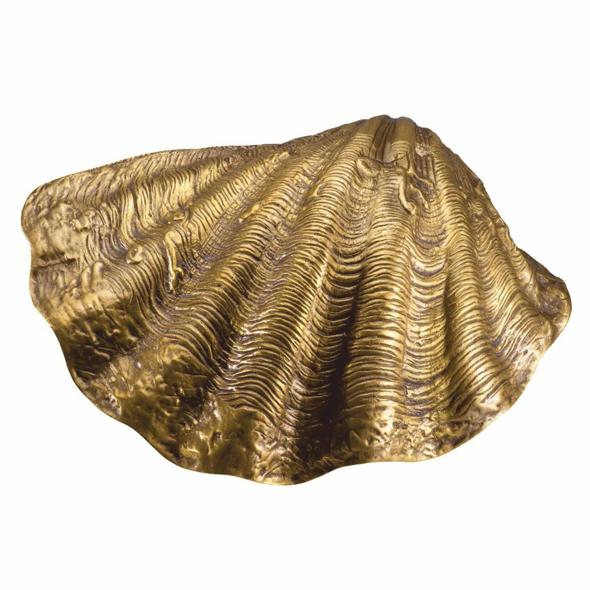 Luxus Deko Objekt in Muschelform Vintage Messing 32 cm - Deko Accessoires