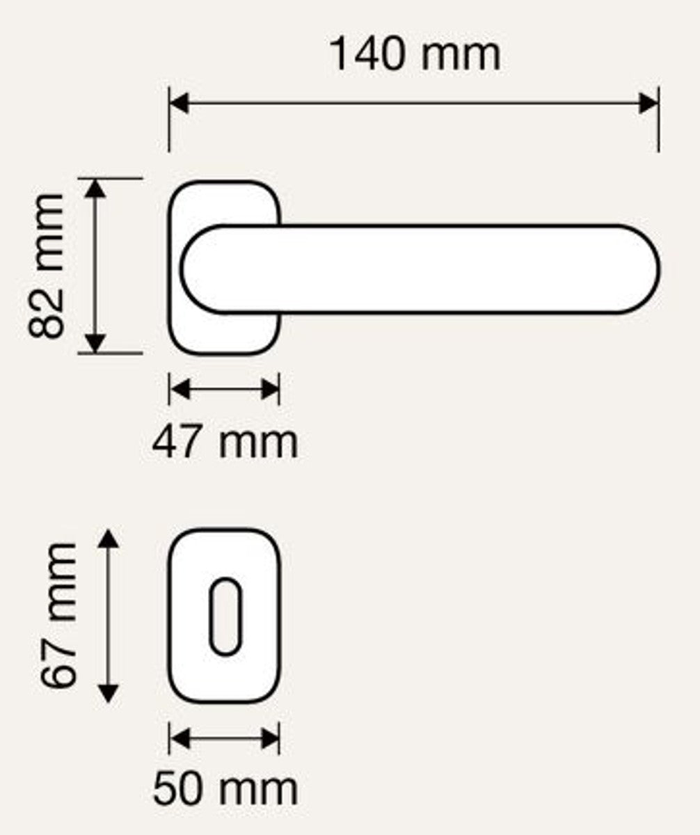 Barock Türgriff Set Französisches Gold 14 x H. 8,2 cm - Barockmöbel