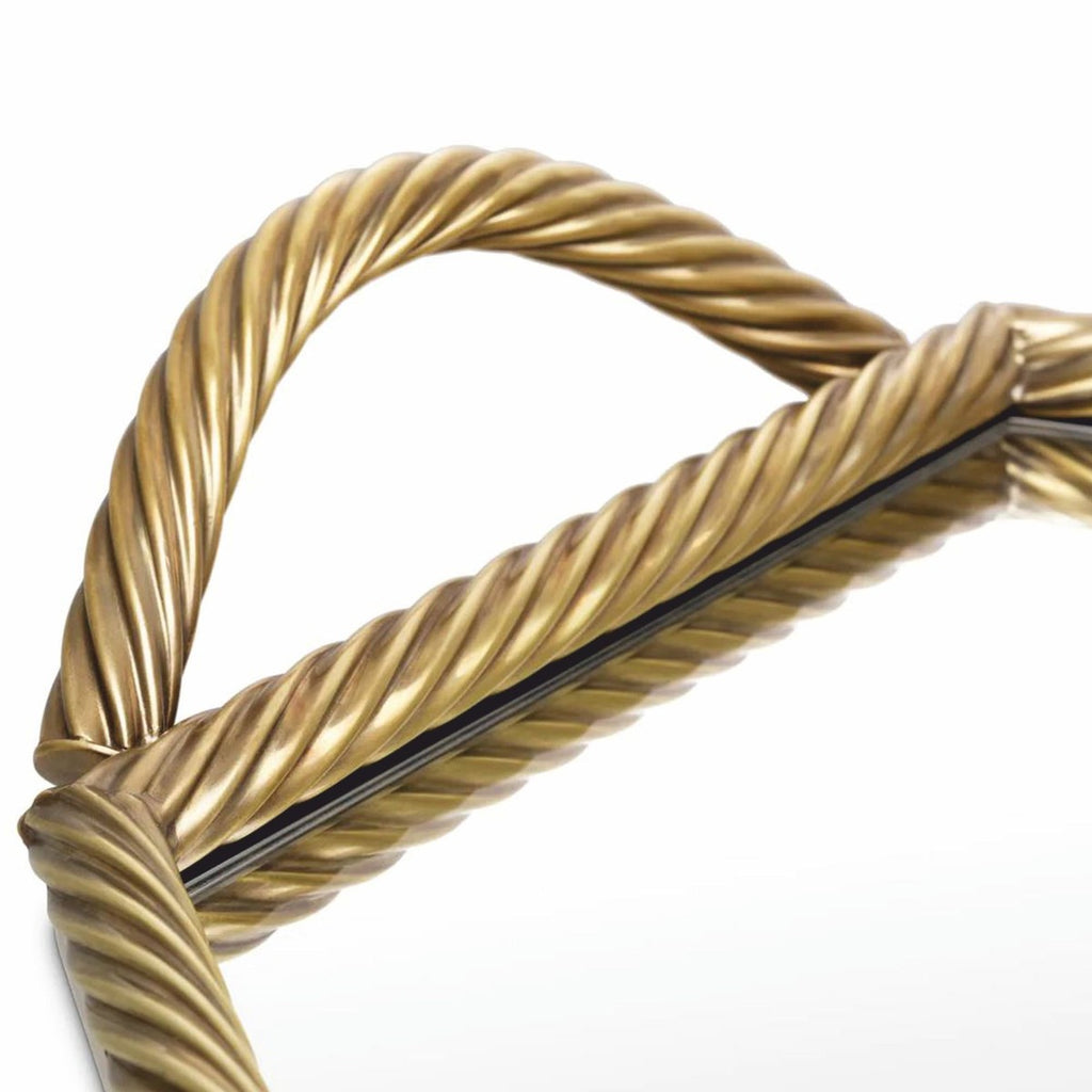 Luxus Serviertablett Vintage Messing 51 cm - Gastronomie Accessoires