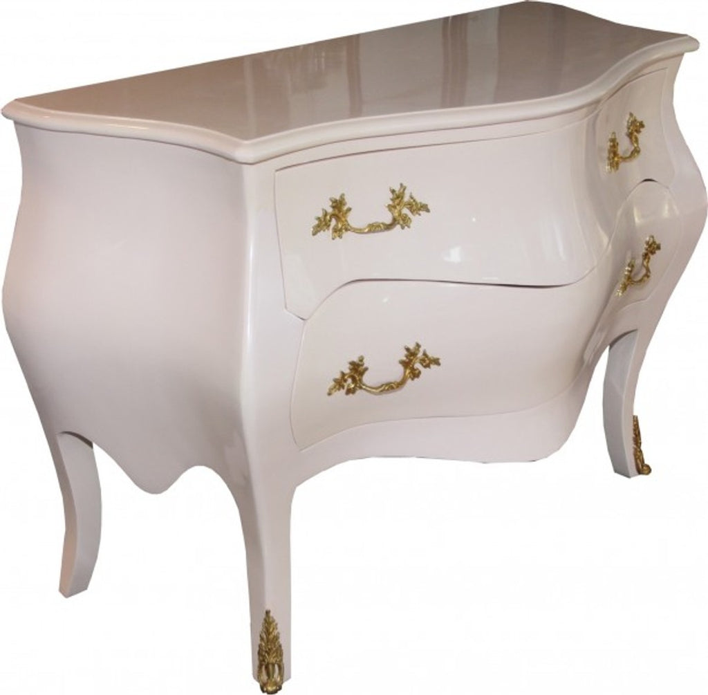 Barock Kommode Rosa / Gold 130 x 87 x 58 cm - Barock Möbel - Limited Edition