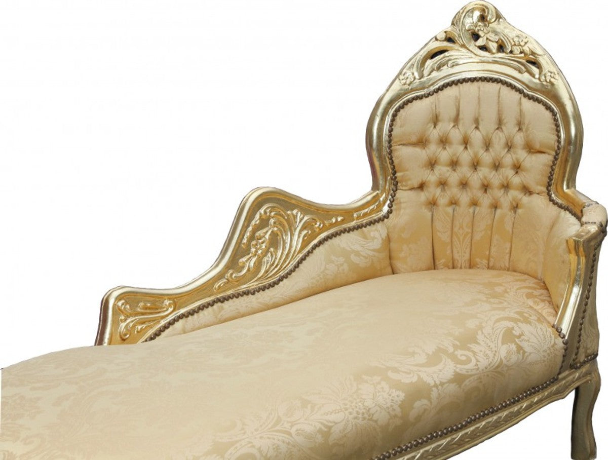 Barock Chaiselongue Mod2 Gold Muster/Gold - Barock Möbel